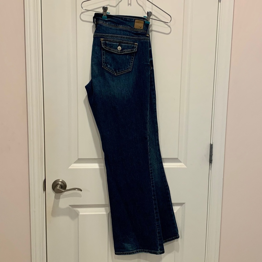 American Eagle stretch slim bootcut jeans size 14 regular